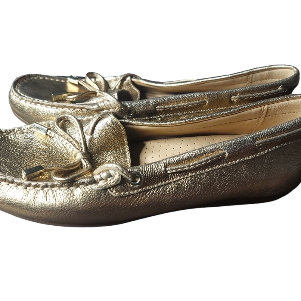 7‎ Michael Kors gold loafers - Picture 6 of 8